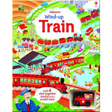Wind-up Train Book with Slot-together Tracks