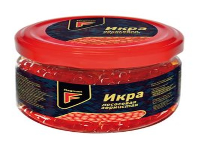 Ікра Лососева Зерниста (Горбуша) скло банка 200г "Флагман"  1шт  (10527)