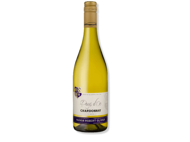 Вино Chardonnay Pays dOc Maison Olivier біле сухе 0,75л Франція 1шт (10896)