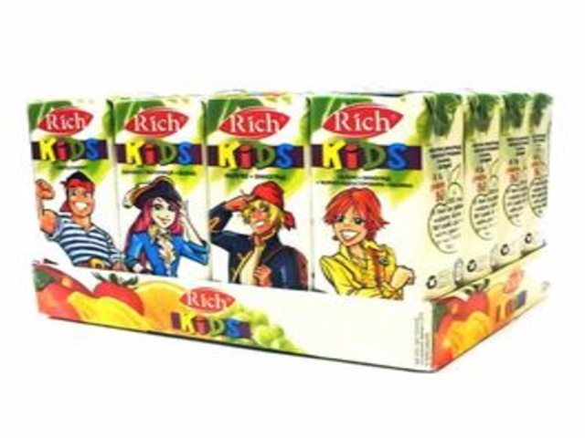 Нектар "KIDS RICH" Мультифрукт 0,2л.   1шт  (908)