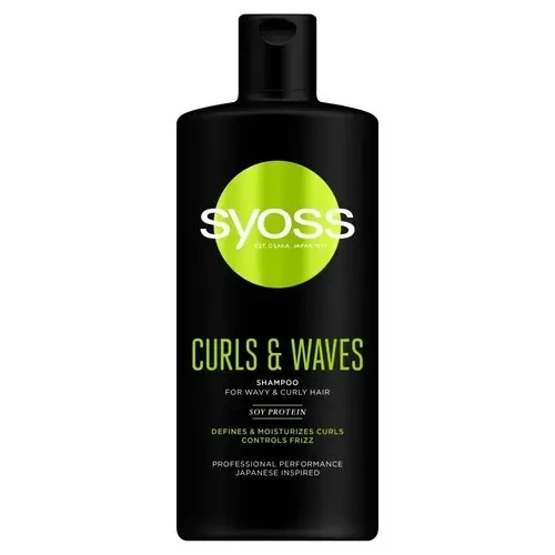 Шампунь для хвилястого курчавого волосся Intense Curls Syoss 440мл