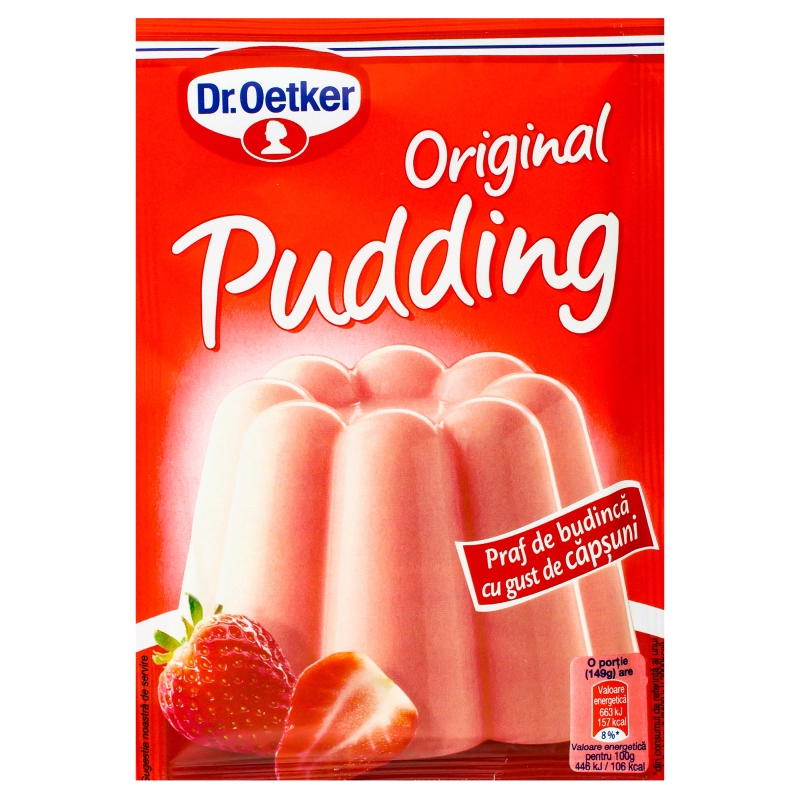 Пудинг зі смаком полуниці Dr.Oetker, 40 г