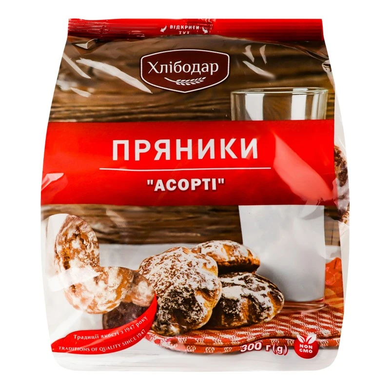 Пряники Асорті Хлібодар, 300 г