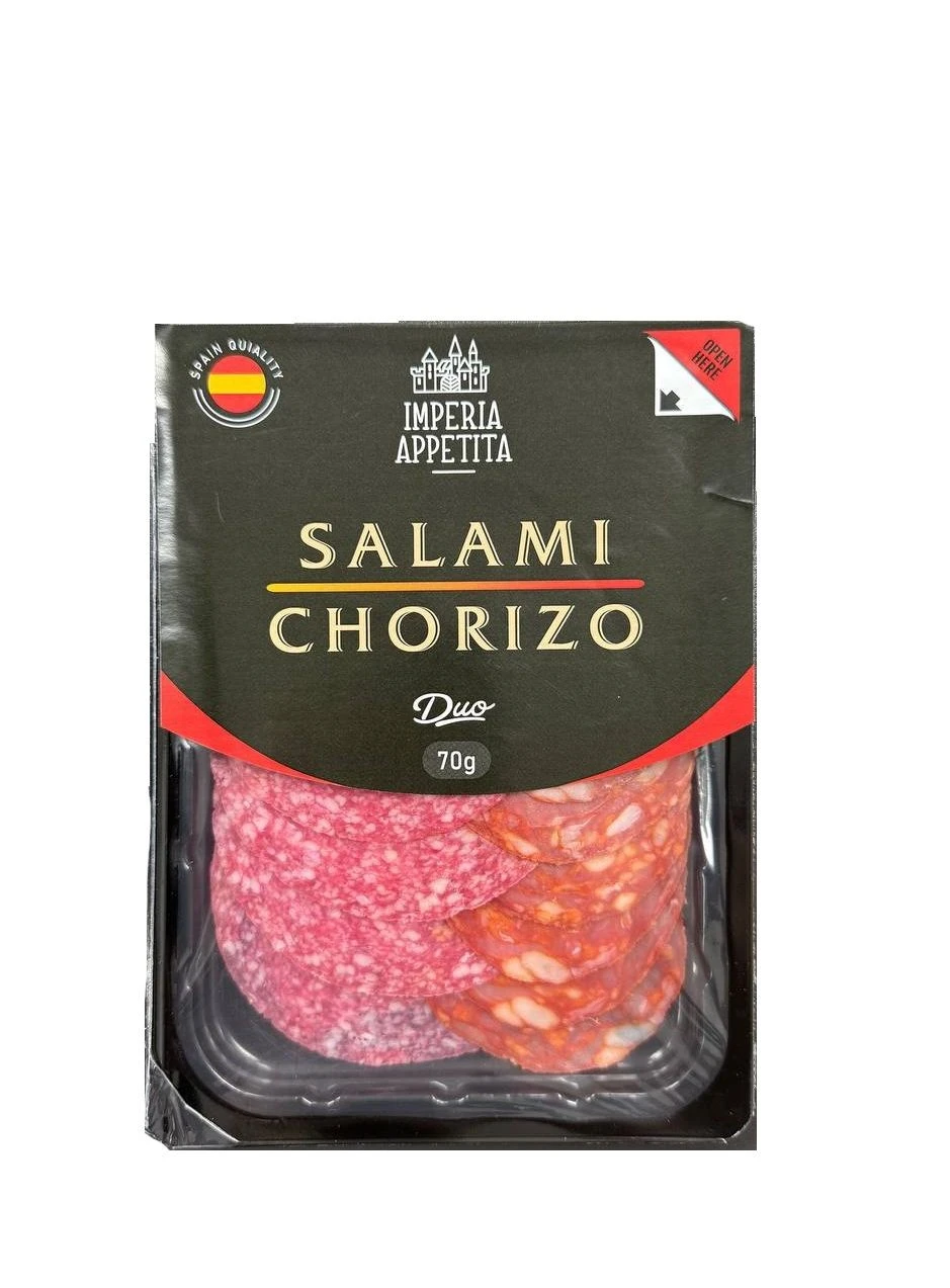 Ковбаса Салямі &amp; Чорізо Imperia Appetita, 70 г