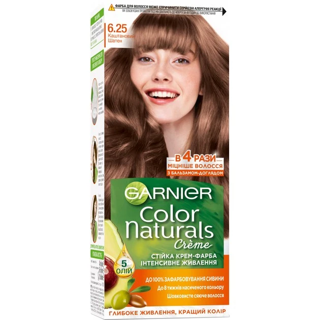 Фарба для волосся Garnier Color Naturals Каштановий шатен, 110 мл