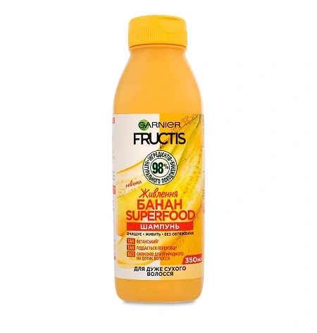 Шампунь Живлення Банан Superfood Fructis, 350 мл