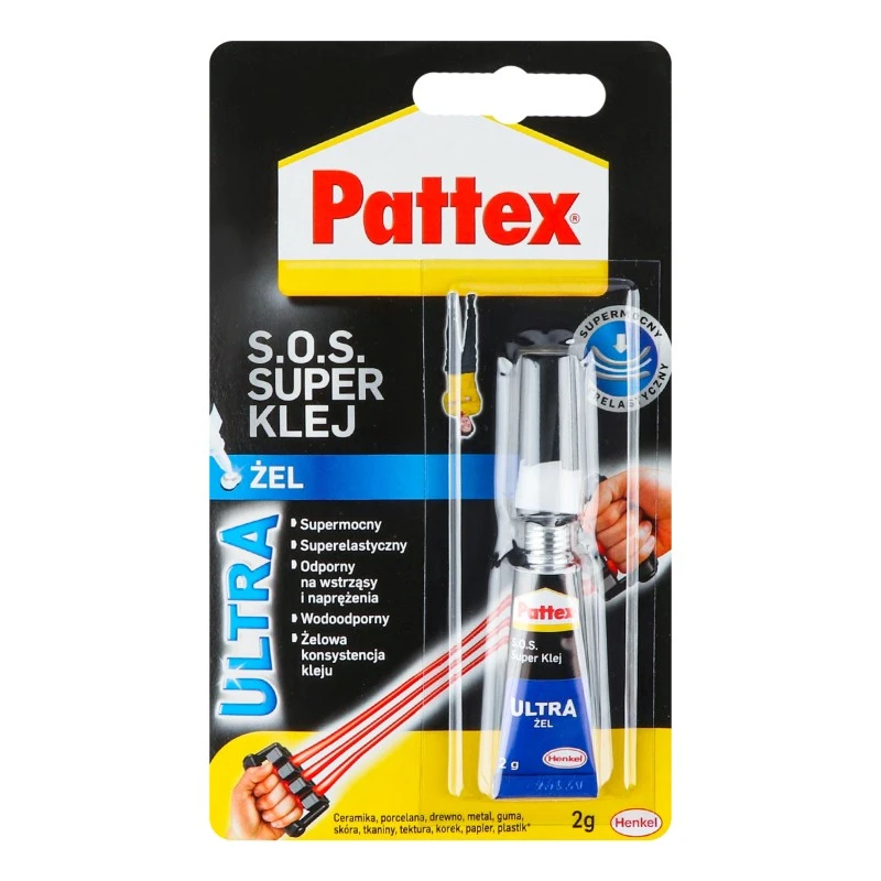 Клей супер клей гель блістер, Pattex 2гр, шт