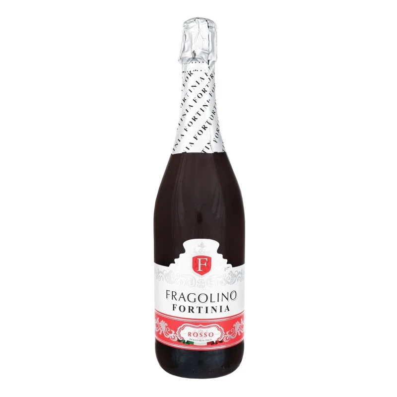 Напій винний  ігристий червоний напівсолодкий Fragolino Rosso Fortinia, 0.75 л