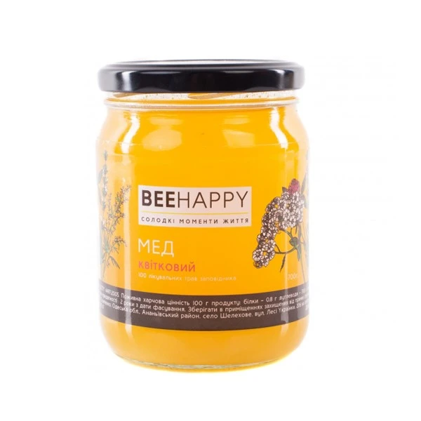 Мед Різнотрав&#039;я BeeHappy, 150 г