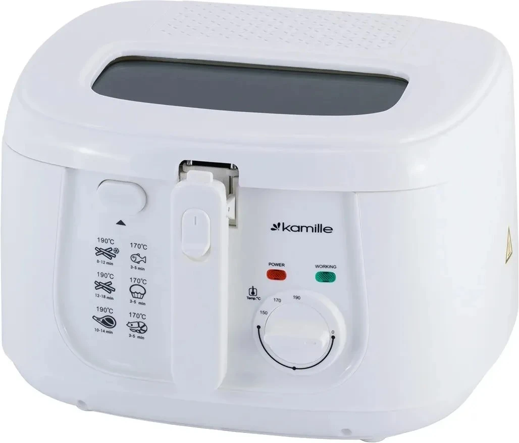 Фритюрниця електрична 2.5л 1800W 6811 Kamille, шт