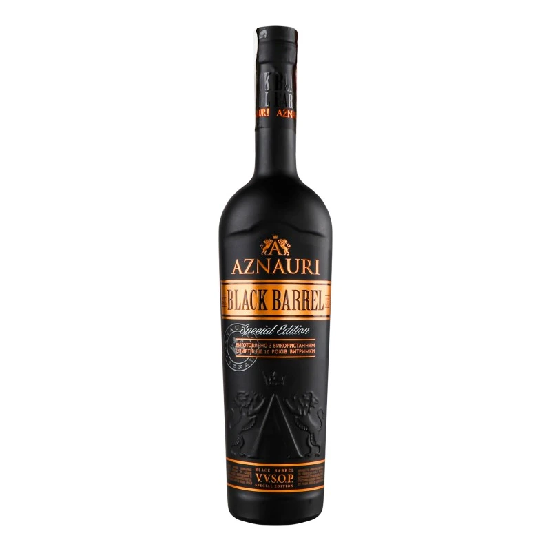 Коньяк 5 зірок Black Barrel Aznauri, 0.5 л