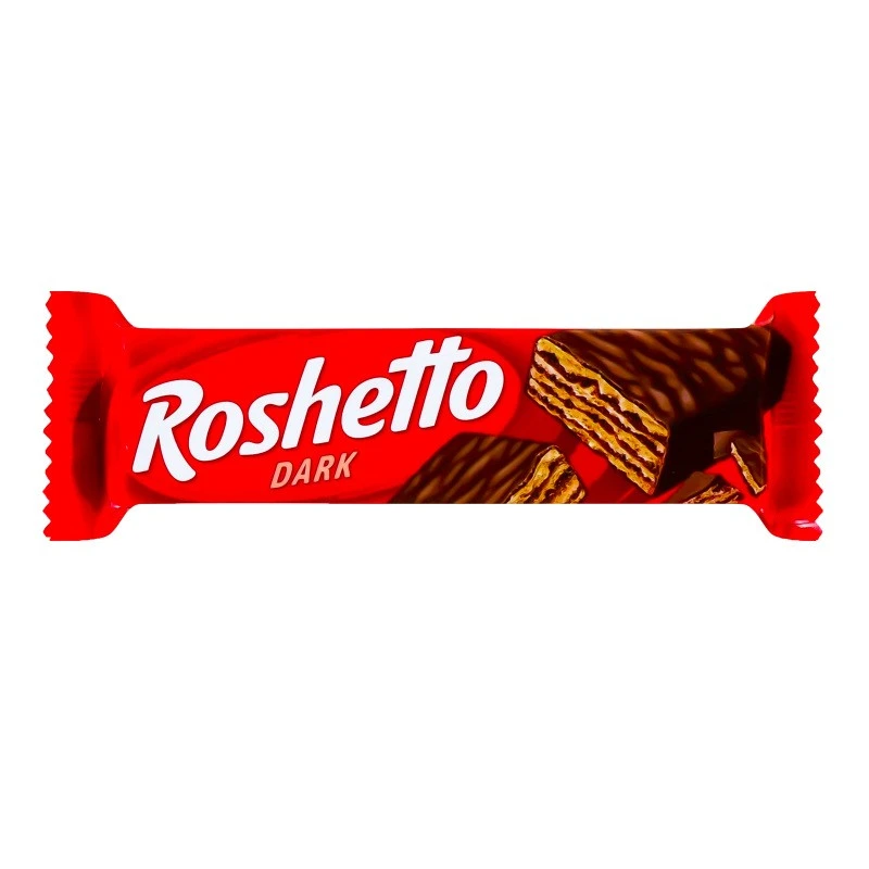 Вафлі глазуровані Dark Roshetto Roshen, 34 г