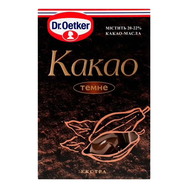 Какао темне екстра Dr.Oetker, 100 г