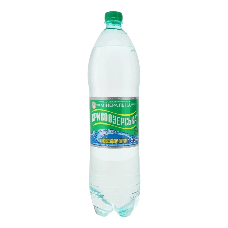 Вода слабогазована Кривоозерська, 1.5 л