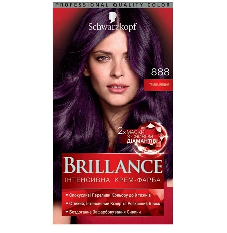 Крем-фарба Темна вишня Brillance, 1 шт