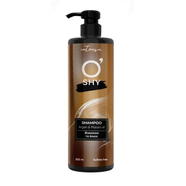 Шампунь Argan&amp;Marula oil Живлення та блиск Intense O&#039;shy 500мл