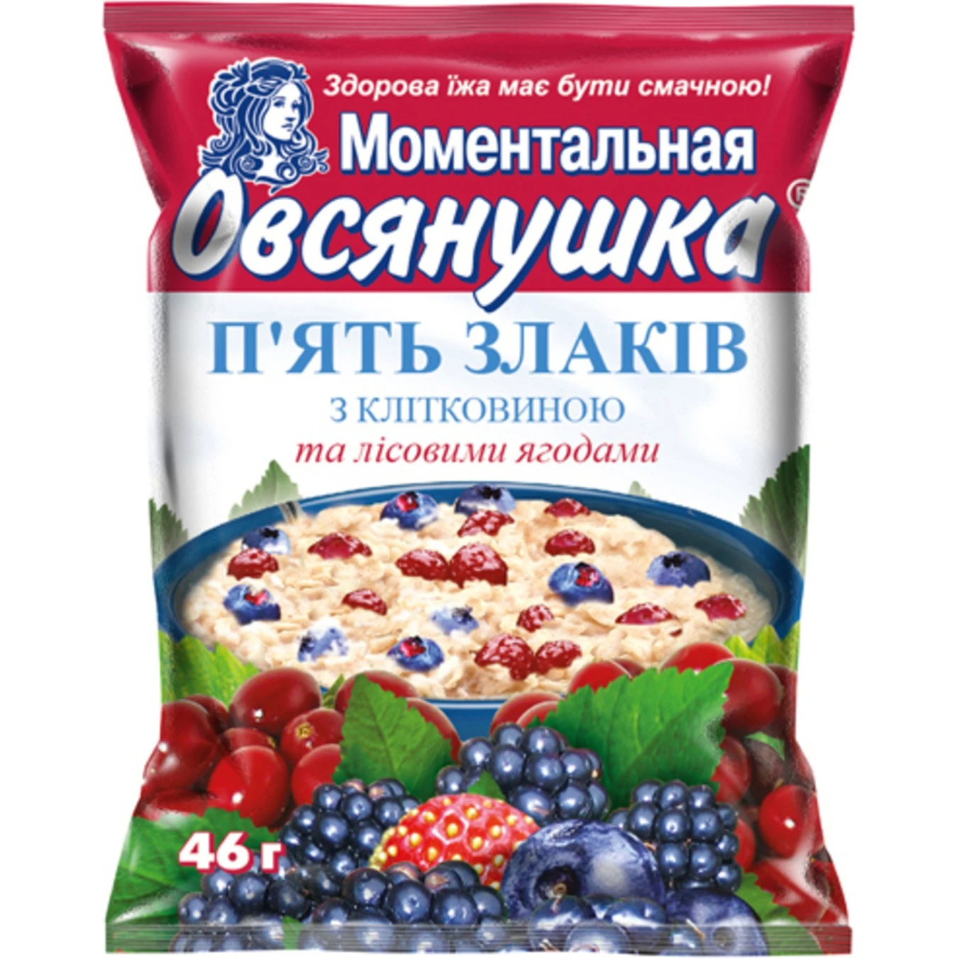 Каша вівсяна з лісовими ягодами Ваша каша, 40 г