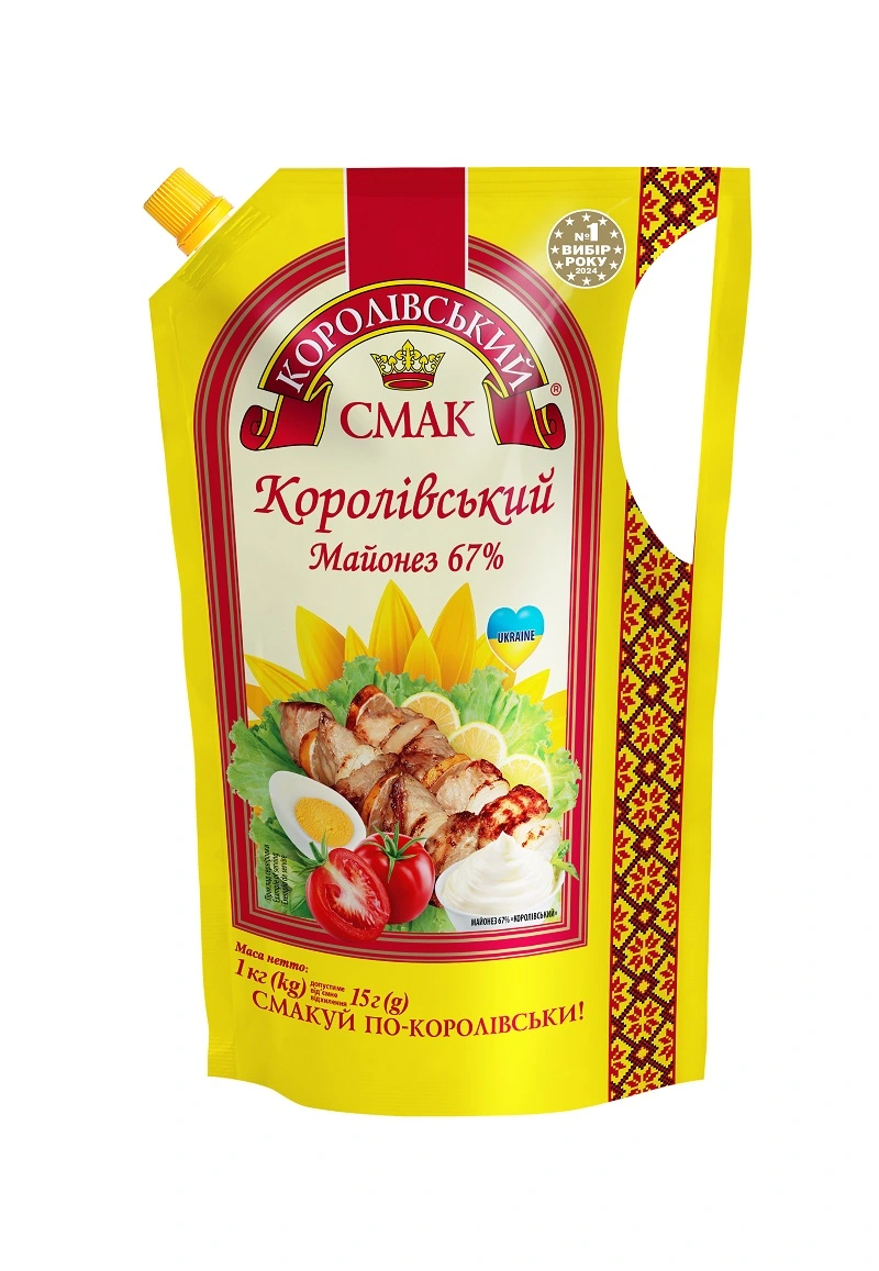 Майонез 67% Королівський Королівський смак, 1 кг