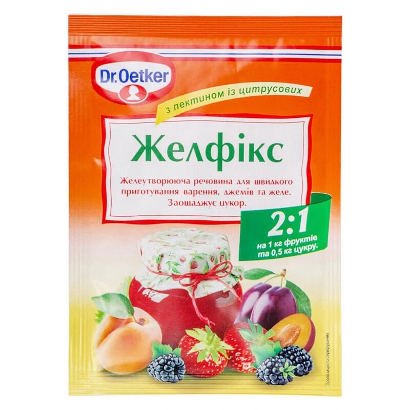 Желфикс с пектином из цитрусовых Dr.Oetker, 25 г