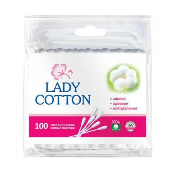 Ватні палички Lady Cotton, 100 шт/уп.