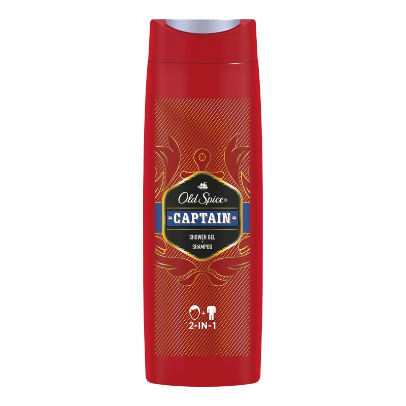 Гель-шампунь для душу Captain 2в1 Old Spice, 400мл