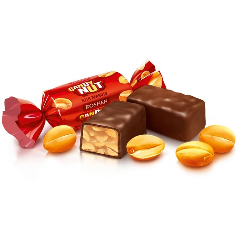 Цукерки шоколадні м&#039;яка карамель з арахісом Candy Nut Roshen