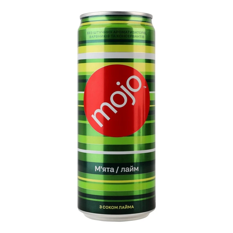 Напій газований М&#039;ята-лайм Mojo, 0.33 л