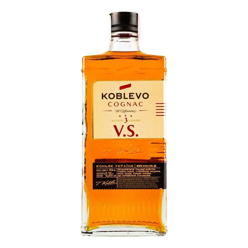 Коньяк 3 зірки VS Koblevo, 0.35 л