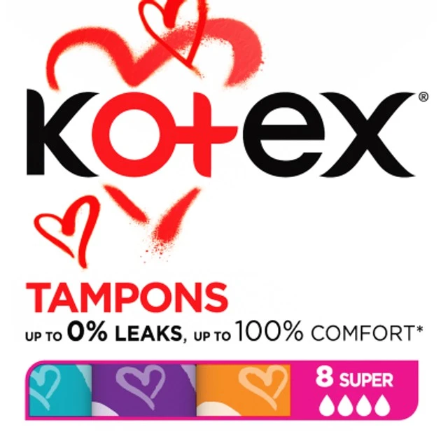 Тампони гігієнічні Super Кotex, 8 шт/уп.