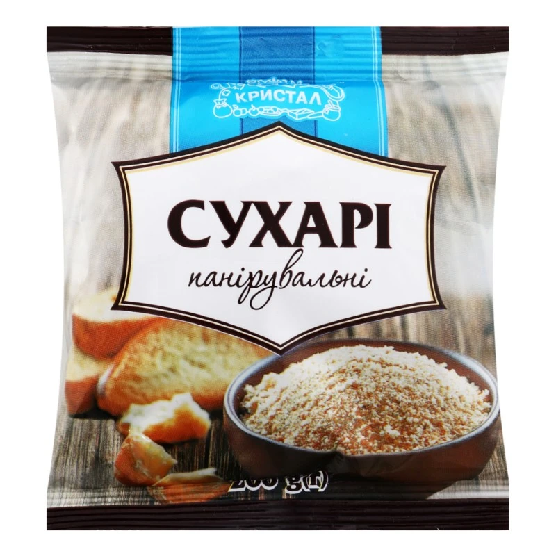 Сухарі панірувальні Кристал, 200г
