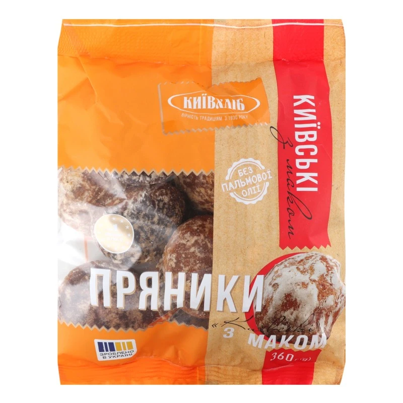 Пряники Київські з маком Київхліб, 360 г