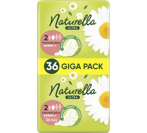 Прокладки гігієнічні Normal Plus Ultra Naturella, 36 шт/уп.