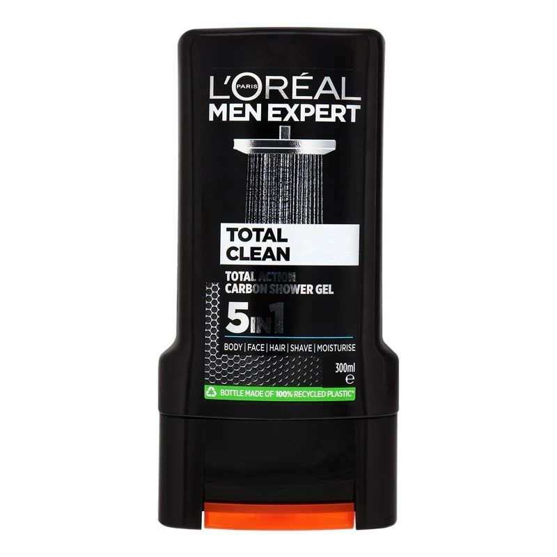 Гель для душу Тотал Клін 5 в 1 Men Expert L&#039;Oreal Paris, 300 мл