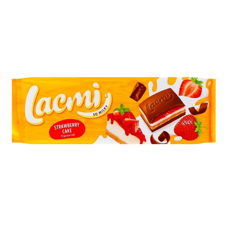 Шоколад молочний Strawberry cake Lacmi Roshen, 275 г