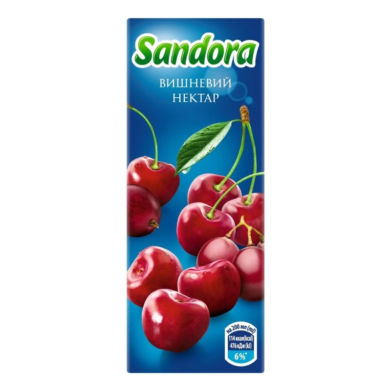 Нектар Вишня Sandora, 0.2 л