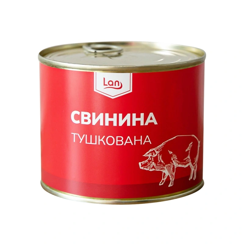Свинина тушкована ДСТУ (easy open) Лан Буковини, 525 г