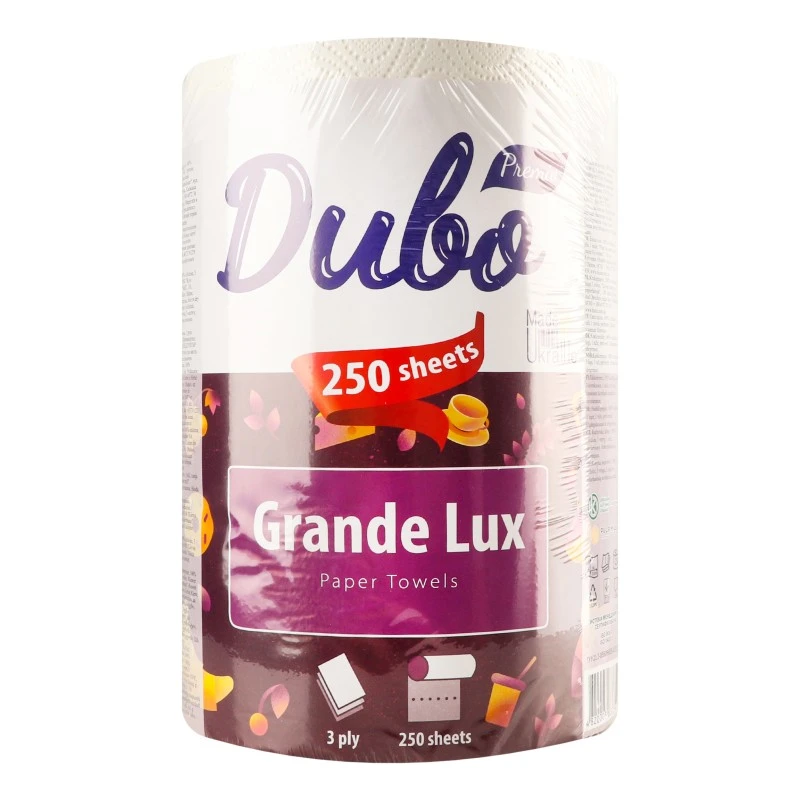 Рушник паперовий 3-х шаровий Grande Lux Premio Диво, 1 шт/уп.