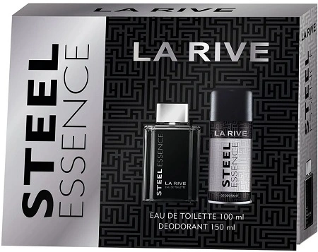 Набір для чоловіків туалетна вода 100 мл + дезодорант 150 мл Steel Essence La Rive, шт