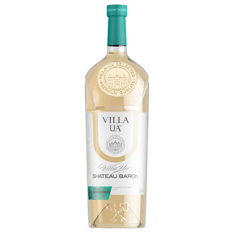Вино біле напівсолодке Shateau Baron Villa UA, 1.5 л