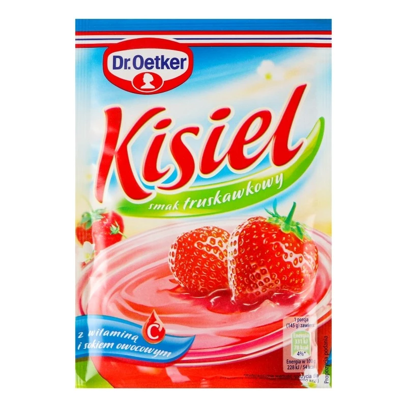 Кисіль зі смаком полуниці  Dr.Oetker, 38 г