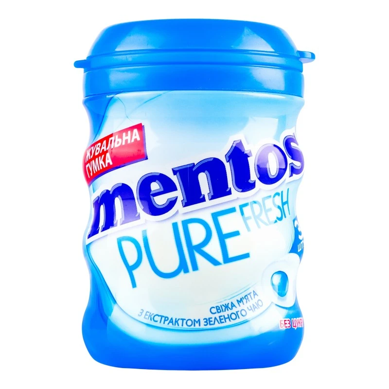 Гумка жувальна Свіжа м&#039;ята Pure fresh Mentos, 56 г