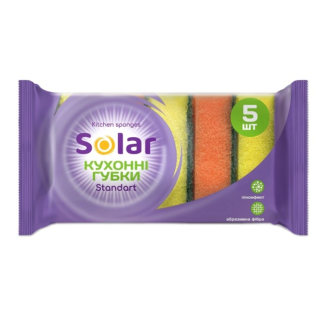 Губки кухонні Standard Solar, 5шт.