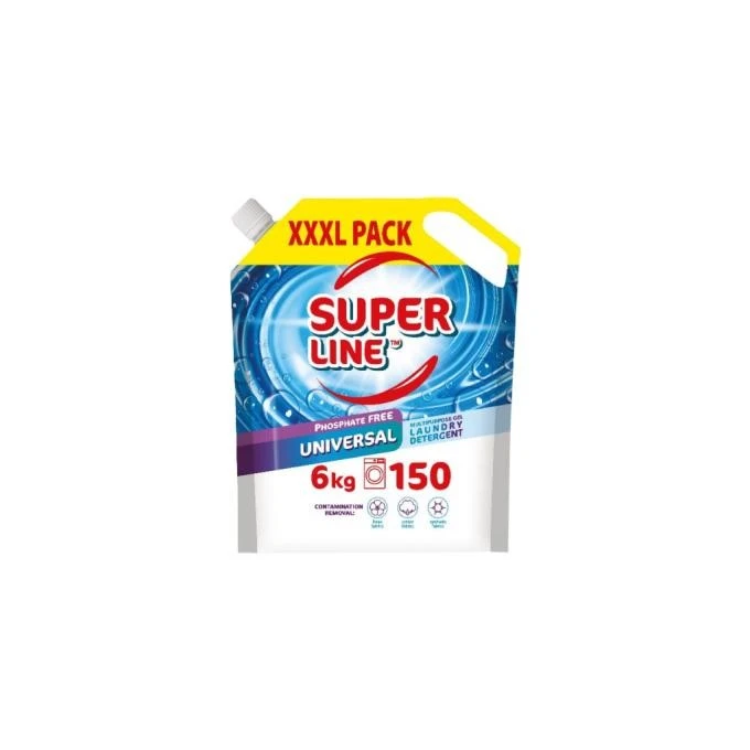 Гель для прання кольорових и бiлих тканин super line, 6л