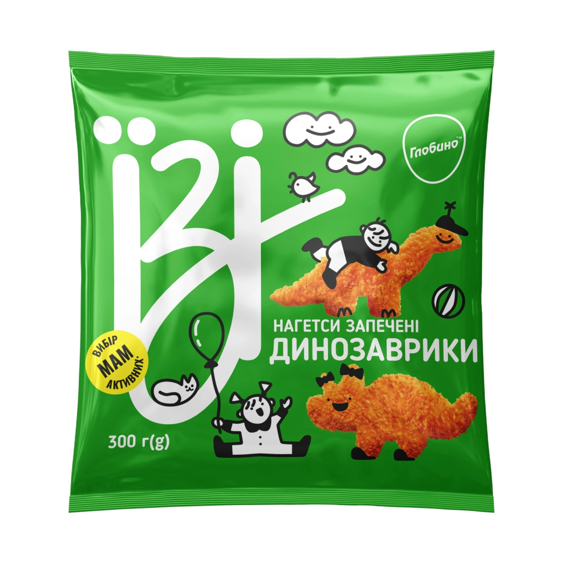 Наггетси замороженi запечені Динозаврики Їзі, 300 г