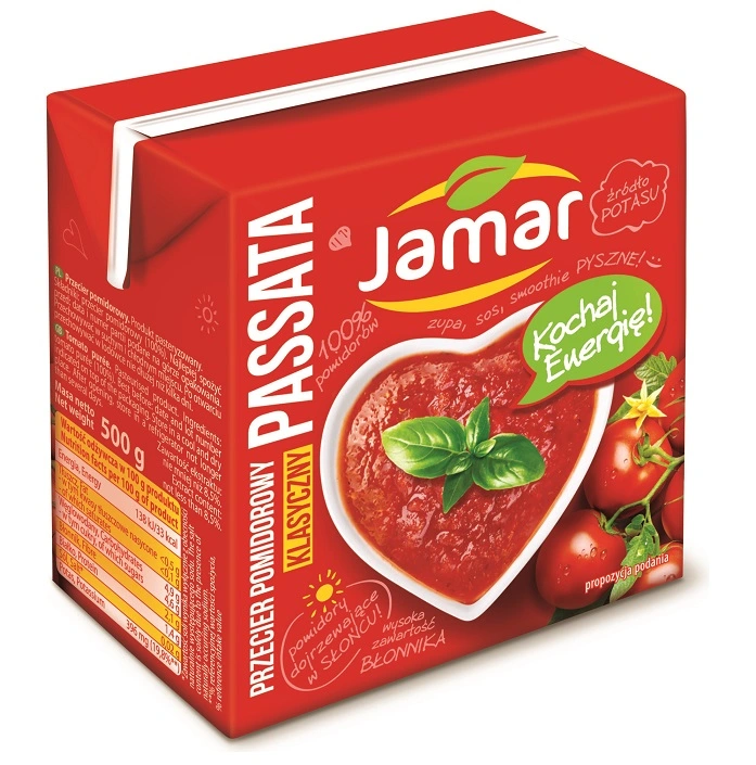 Консервоване томатне пюре Jamar, 500 г