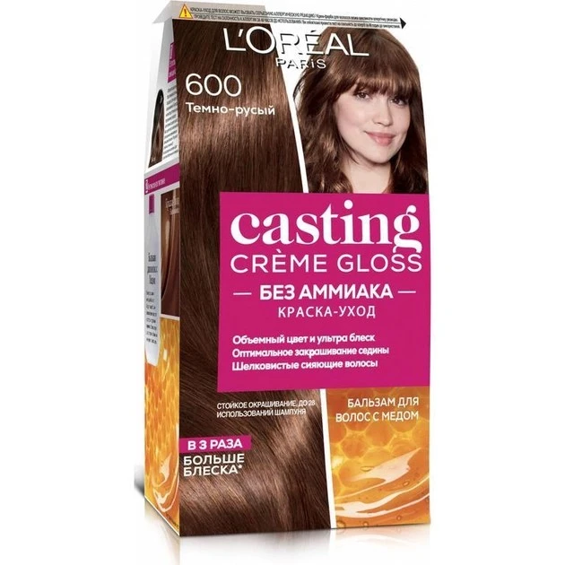 Фарба для волосся без аміаку 600 Темно-русява LOreal Paris, 1 шт
