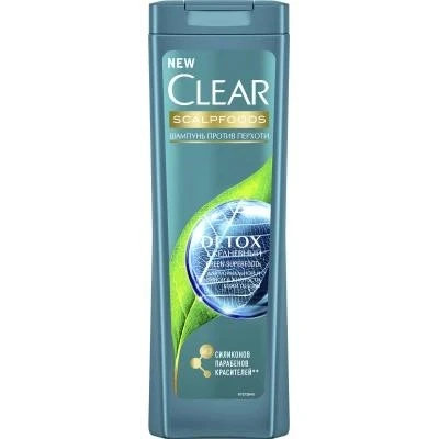 Шампунь проти лупи щоденний Detox Clear, 400 мл