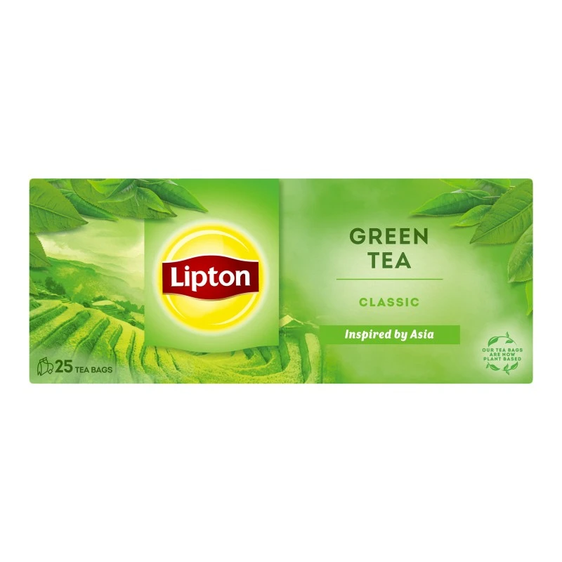 Чай пакетований зелений Classic Lipton, 25 шт/уп.