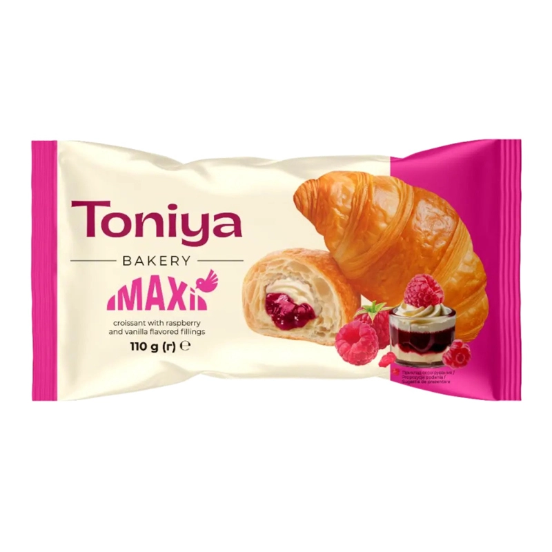 Круасан Малина та ваніль Toniya, 110 г