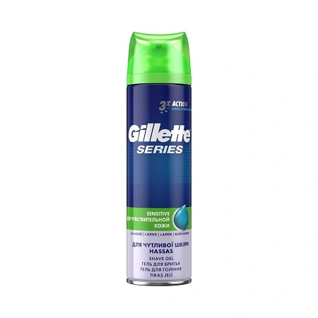 Гель для гоління для чутливої шкіри  Series Gillette,  200 мл